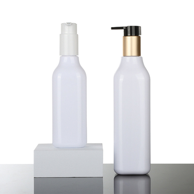 bottiglia senz'aria della pompa dell'oro della lozione cosmetica unica biodegradabile di lusso del quadrato di 200ml 300ml 350ml 400ml