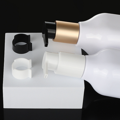 bottiglia senz'aria della pompa dell'oro della lozione cosmetica unica biodegradabile di lusso del quadrato di 200ml 300ml 350ml 400ml