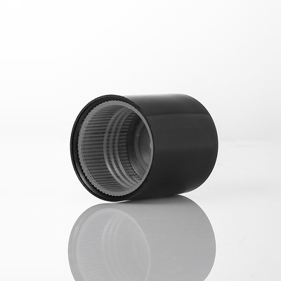 Bottiglia di plastica glassata 100ml con la materia plastica nera del PE del coperchio a vite