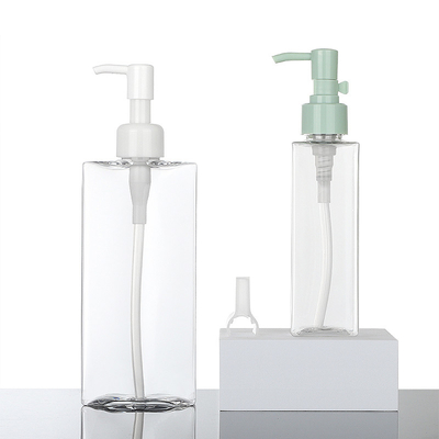 sciampo d'imballaggio del contenitore del chiaro olio 180ml e bottiglia quadrata 200ml di plastica della pompa della lozione dell'insieme del balsamo