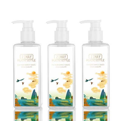 Bottiglia cosmetica trasparente 300ML biodegradabile di lusso della lozione