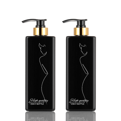 Bottiglia cosmetica nera della lozione, bottiglia della lozione di 8 Oz con la larghezza della pompa 73mm