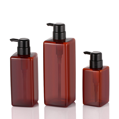 Chiara bottiglia cosmetica della lozione, bottiglie quadrate della pompa della lozione di 41mm
