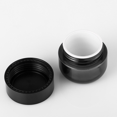 Riutilizzabile riutilizzabile d'imballaggio crema nero del barattolo per le lozioni e screma 4 Oz