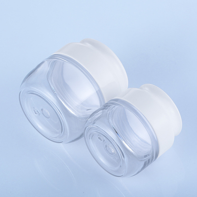 Contenitori cosmetici vuoti riutilizzabili, barattoli di plastica biodegradabili riutilizzabili
