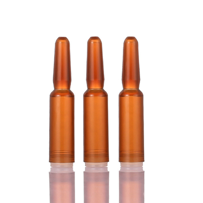 Amber Plastic Serum Vials Ampoule per capacità cosmetica dell'essenza 1ml
