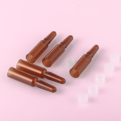 Amber Plastic Serum Vials Ampoule per capacità cosmetica dell'essenza 1ml