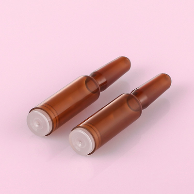 Amber Plastic Serum Vials Ampoule per capacità cosmetica dell'essenza 1ml