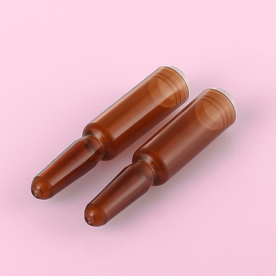 Amber Plastic Serum Vials Ampoule per capacità cosmetica dell'essenza 1ml