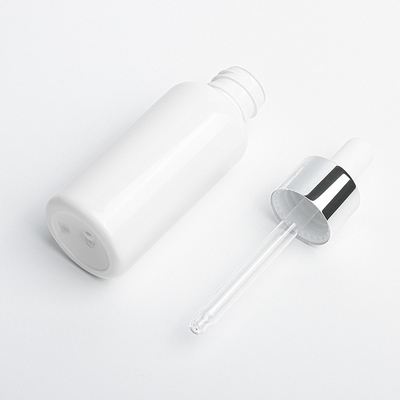 Bottiglia cosmetica d'argento 50ml del contagoccia per il diametro dell'olio essenziale 34mm